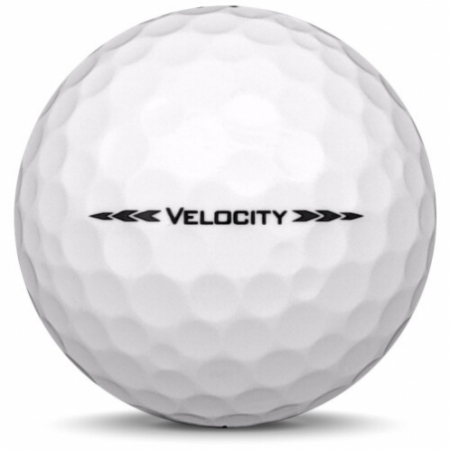 La balle de golf Titleist Velocity en année-modèle 2021.