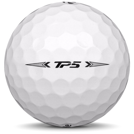La balle de golf TaylorMade TP5 en année-modèle 2023.