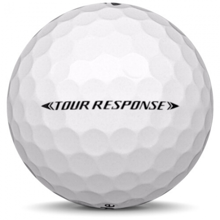 La balle de golf TaylorMade Tour Response en année-modèle 2024.