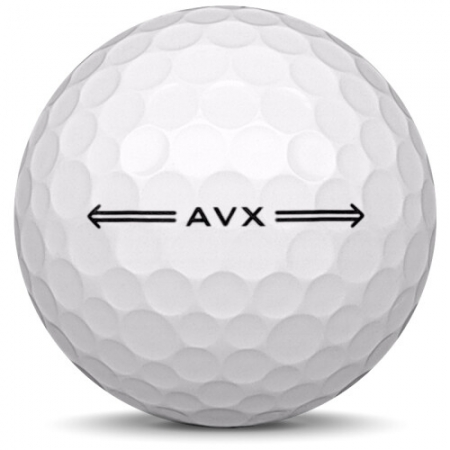 La balle de golf Titleist AVX en année-modèle 2023.