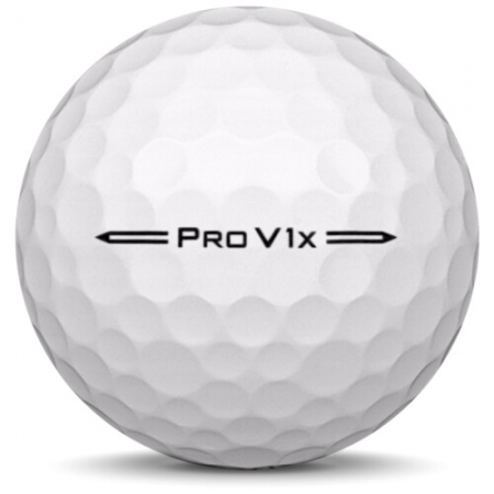 La balle de golf Titleist Pro V1x en année-modèle 2024.
