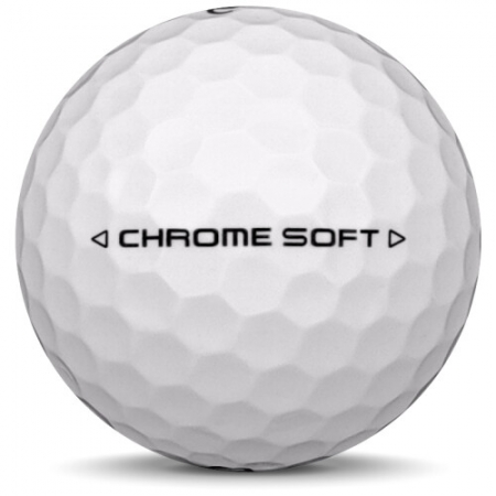 La balle de golf Callaway Chrome Soft en année-modèle 2025.