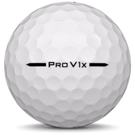 La balle de golf Titleist Pro V1x en année-modèle 2025.