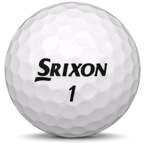 Golfboll av modellen Srixon Q-Star Tour i 2019 års version med vit färg framifrån