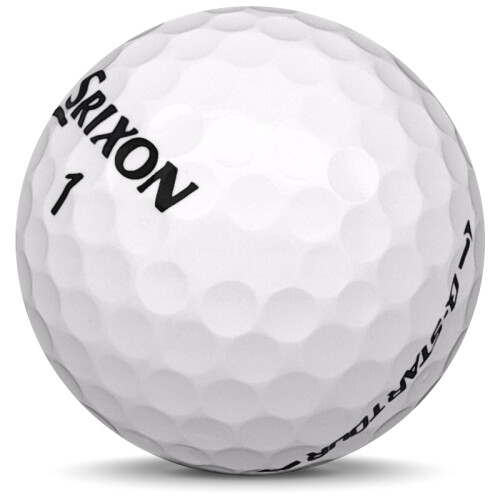 Golfboll av modellen Srixon Q-Star Tour i 2019 års version med vit färg sned bild