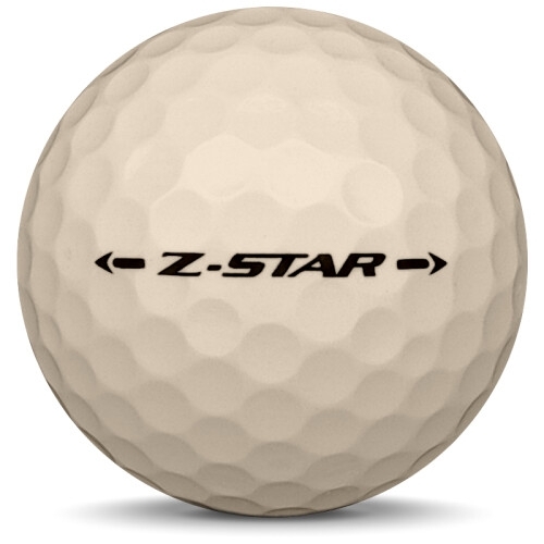 Golfboll av modellen Srixon Z-Star i 2018 års version med limited edition färg från sidan