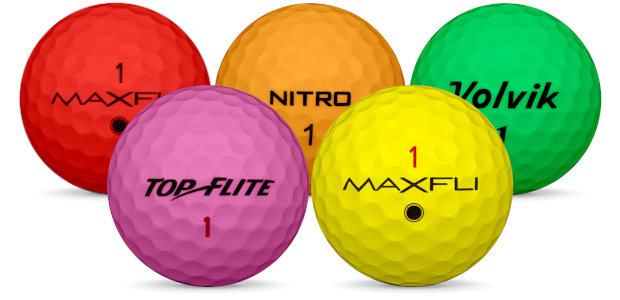 Balles de Golf Mixtes Balles de golf de différentes couleurs