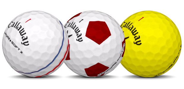 Callaway Chrome Soft X Balles de golf de différentes couleurs