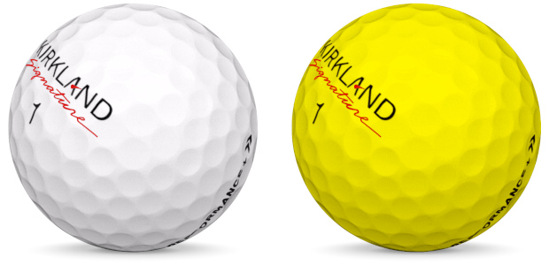 Kirkland Performance + Balles de golf de différentes couleurs