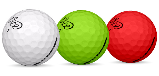 Vice Pro Plus Balles de golf de différentes couleurs